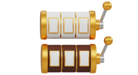 Isolated Slot Machine Reels