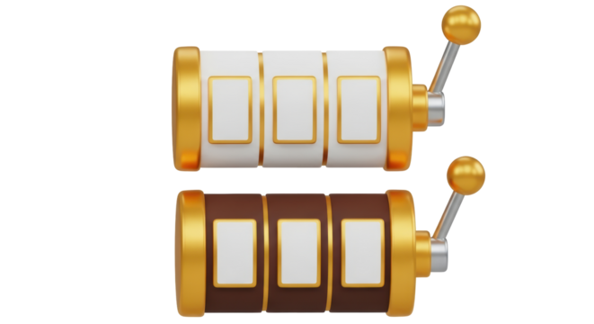 Isolated Slot Machine Reels