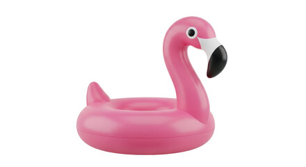 Isolated Flamingo Pool Float