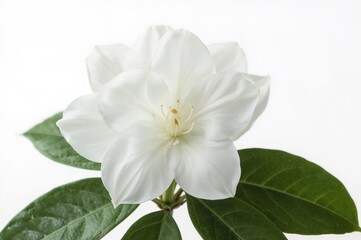 Obraz premium White rhododendron blossoms close-up, nature's elegance and floral charm