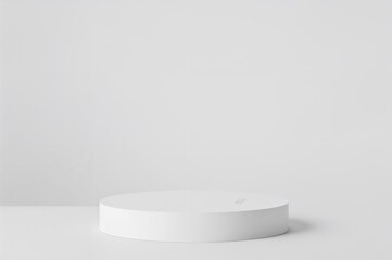 3D podium with blank mockup for cosmetic or beauty product presentation