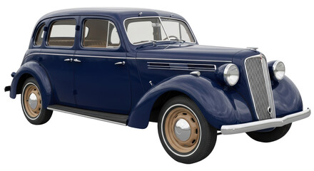 Isolated Vintage Car