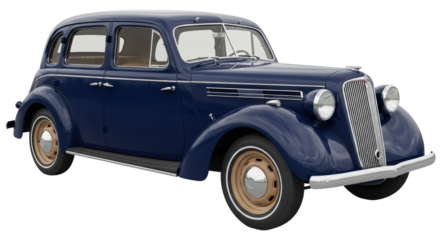 Isolated Vintage Car