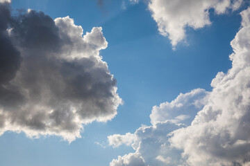 Beautiful skyscape with picturesque clouds