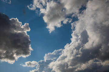 Beautiful skyscape with picturesque clouds