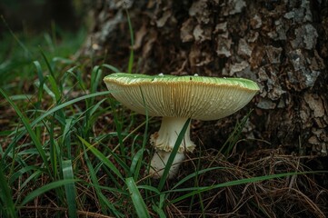Fototapeta premium Amanita: Poisonous Fungi Found in Woodlands