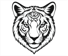 Animal Head Vector Art, Intricate Powerful and Ready for Print or Web  (1)