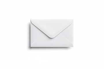 Mockup template for envelope branding with realistic photo and distinct shadows. Clean isolated design on white background for your artwork.