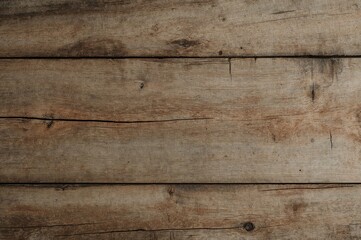Fototapeta premium Empty wooden surface with a rough concrete textured backdrop.