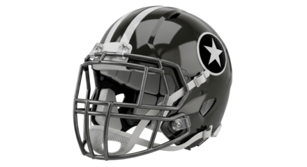 Isolated American Football Helmet