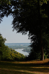Scenic Hilltop View Over Normandy River Valley
Expansive landscape of a river valley and rolling hills, captured from a scenic lookout.