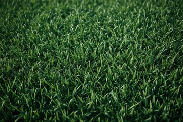 Fototapeta premium Lush green grass surface and backdrop