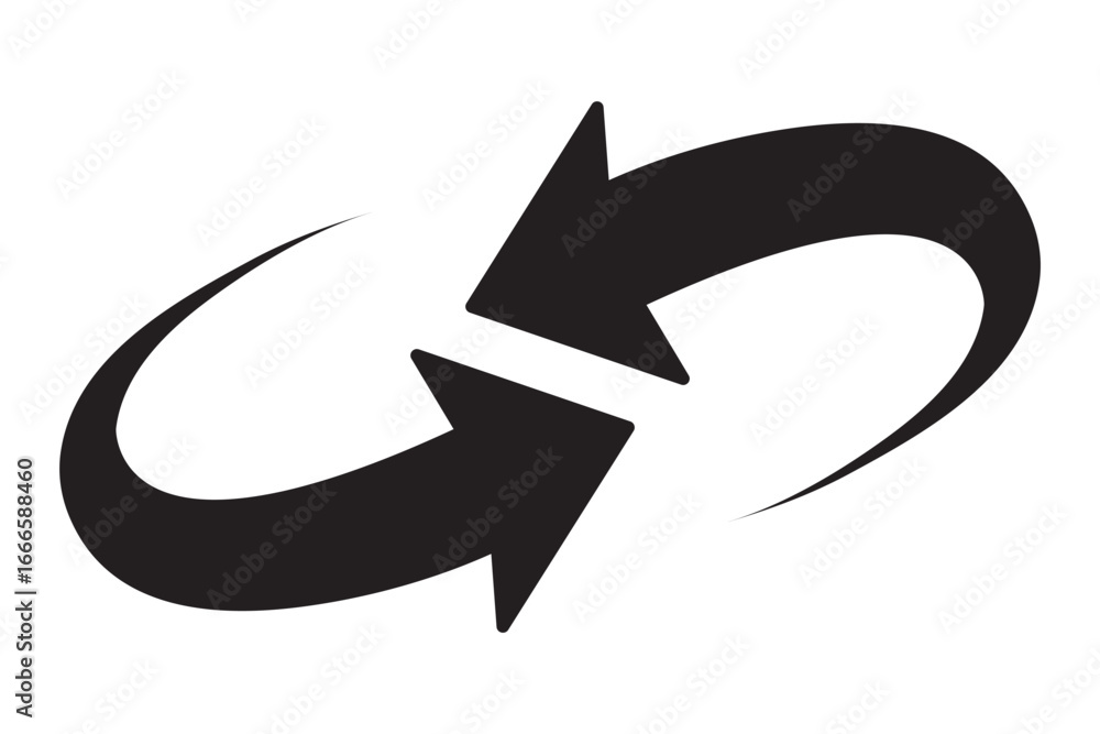 Poster refresh arrow symbol reload sync rotate exchange