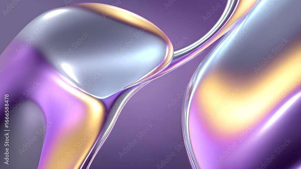 Poster flowing abstract gradient in vibrant colors