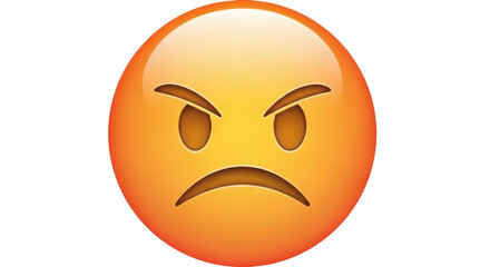 Isolated Angry Emoji
