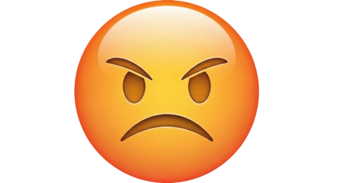 Isolated Angry Emoji