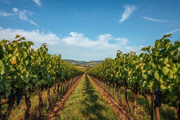 Obraz premium Vineyard with grapevines