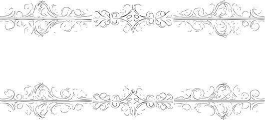 Fototapeta premium Minimalist Hand-Drawn Arrow and Heart Dividers