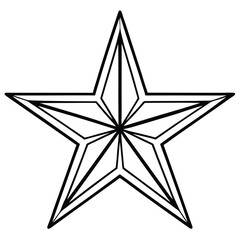 Christmas Star icon vector