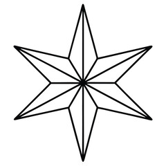 Christmas Star icon vector