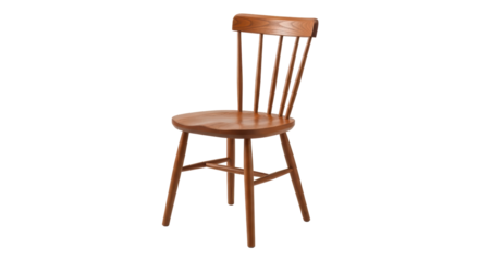 Isolated Wooden Chair