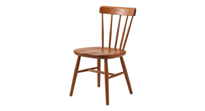Isolated Wooden Chair