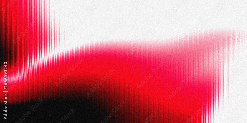 Poster a vibrant abstract composition featuring a dynamic blend of red and black against a textured white b
