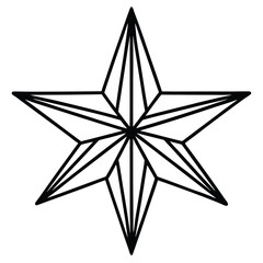 Christmas Star icon vector