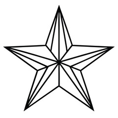 Christmas Star icon vector