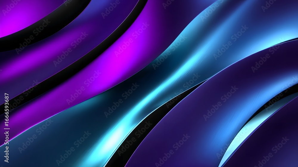 Poster swirling spectral curves in dynamic motion