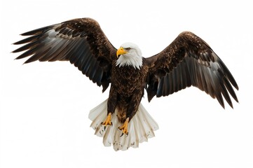 The bald eagle, a predatory bird, is native to the northern continent. The sea eagle and the white-tailed eagle, sharing similar ecological roles to the bald eagle, are regarded as the same species.