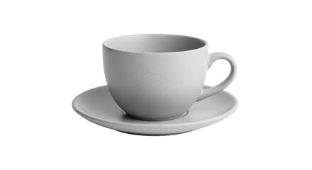 Isolated Tea Cup and Saucer