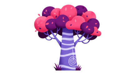Isolated Pink Tree
