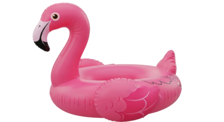 Isolated Pink Flamingo Float