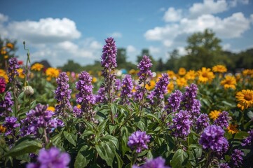 Fototapeta premium Summer season garden scene