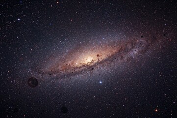 Fototapeta premium Vibrant cosmic backdrop of the cosmos