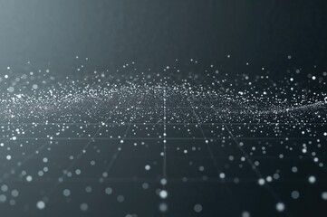 Sleek gray backdrop featuring a futuristic grid and white dots symbolizing cutting-edge business innovations and digital evolution.