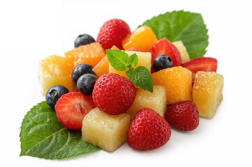 Close-up of Mixed Fruit Bowl