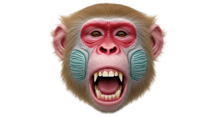 Isolated Monkey Head