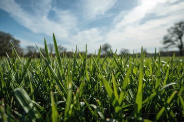 Obraz premium Newly Laid Grass Surface