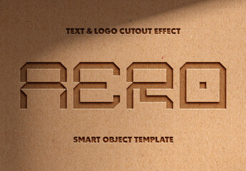 Cut Out Paper Mockup