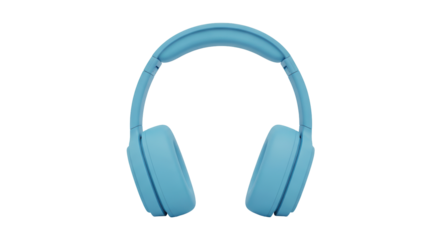Isolated Blue Headphones