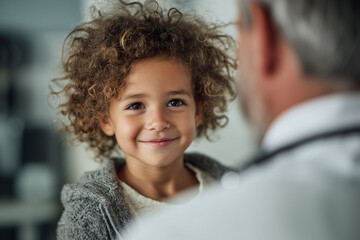 Obraz premium the child is in the doctor's office for examination