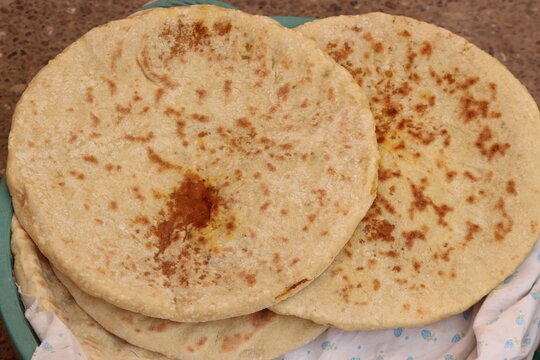 Moroccan Stuffed Bread, Amazigh Bread, Aghroum ntdount