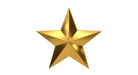 Obraz premium Isolated Gold Star