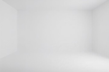 Blank white studio backdrop