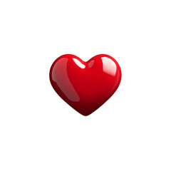 Fototapeta premium Shiny red heart symbol with black background perfect for design themes