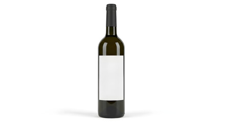 Elegant wine bottle mockup with blank label, ready for your branding, perfect for wineries, liquor stores, and special event promotions, inviting taste
