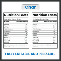 Char Fish Drawing Vector Clipart