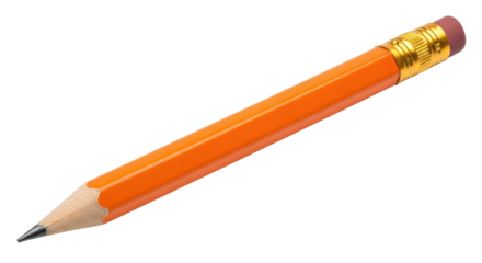 Isolated Orange Pencil